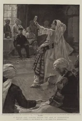 A Nautch Girl dancing before the Amir of Afghanistan