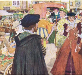 Shakespeare Notes the Foolish Fashions of the Fops on Ludgate Hill, from My Magazine