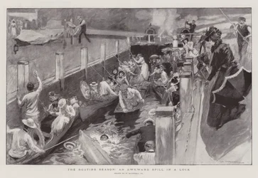 The Boating Season, an Awkward Spill in a Lock