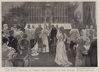 The Royal Wedding in Vienna, the Ceremonial in the Chapel of the Hofburg