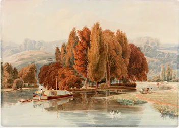 An Island on the Thames near Park Place, Oxfordshire