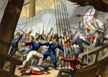 Boarding and Taking the American Ship 