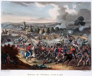 Lord Wellington (1769-1852) Entering Salamanca, Illustration for a Narrative Poem by Dr. Syntax, 1818