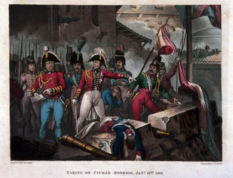 Taking of Ciudad Rodrigo on 19th January 1812, published 1818