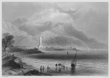 Monument of General Ross, Ross-Trevor (engraving)
