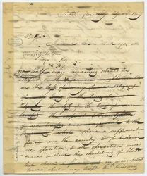 Draft of letter of William H. Ashley, Washington, begins - 