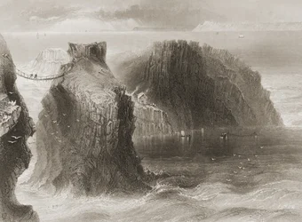 Carrick-a-Rede Rope Bridge, County Antrim, Northern Ireland, from 