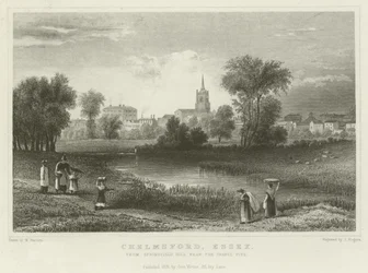 Chelmsford, Essex, from Springfield Hill, near the Gravel Pits