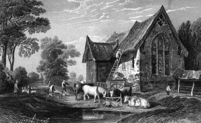 Coggeshall Abbey, Essex, published by George Virtue