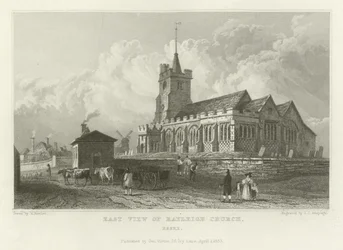 East View of Rayleigh Church, Essex