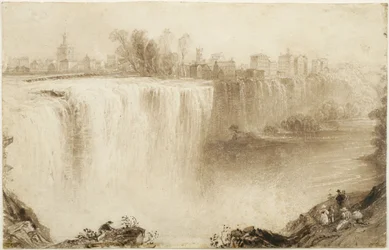 Genesee Falls, Rochester, New York: Study for an Engraving