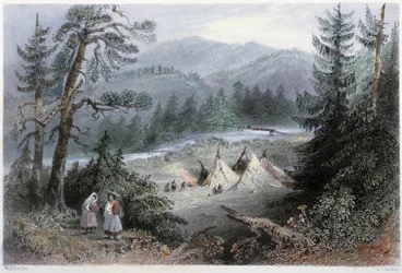 Indian camp near General