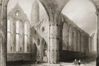 Interior of Hore Abbey, The Rock of Cashel, County Tipperary, Ireland, from 