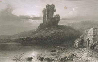 Kilcolman Castle, County Cork, Ireland, from 