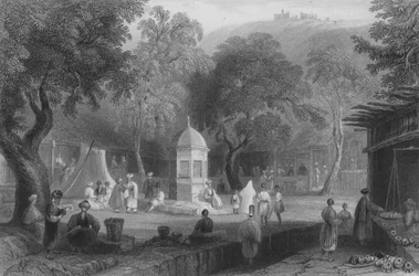 Market Scene and Fountain, Antioch