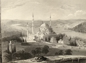 Mosque and Tomb of Sulieman, from the Seraskier