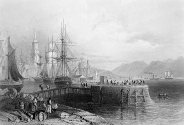 Port Glasgow, engraved by J.W. Appleton, 1841
