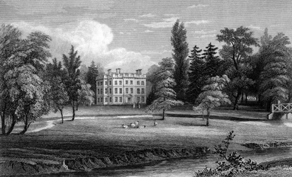 Writtle Lodge, Essex, engraved by William Tombleson