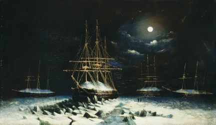 The British Naval Franklin Search Expedition: H.M.S Resolute, Assistance, Intrepid and Pioneer Wintering in the Arctic