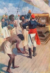 The Chiefs Were Then Directed to Look at a Rock About Two Miles Out at Sea, and the Gun Was Fired