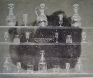 Articles of glass, Photograph, from Pencil of Nature