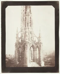 Scott Monument Under Construction