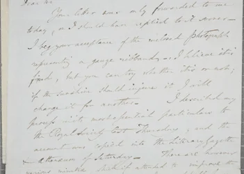 Signed Letter from William Henry Fox Talbot to James David Forbes