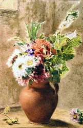A Pot of Asters, c.1840