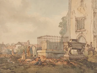 Bushey Churchyard with the Tombs of Edridge, Hearne and H. Monro