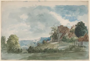 Cottages in an extensive landscape