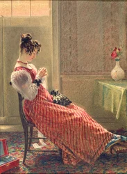 Lady Sewing, c.1830