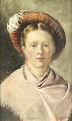 Lady in a feathered hat