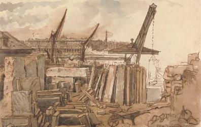 The Building of Waterloo Bridge