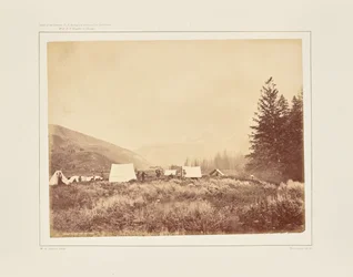 Camp at the Mouth of Téton Cañon