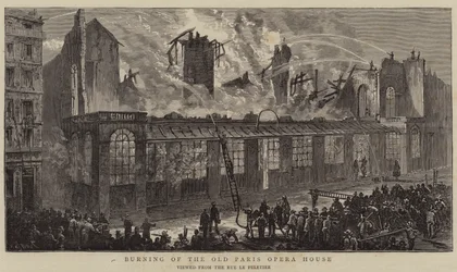 Burning of the Old Paris Opera House