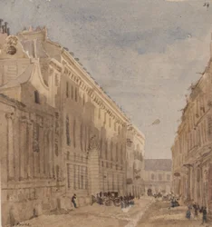 Beginning of Kings Stabling, Paris, c.1828