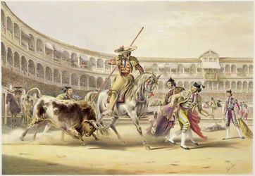 Bull Charging a Picador, 1865