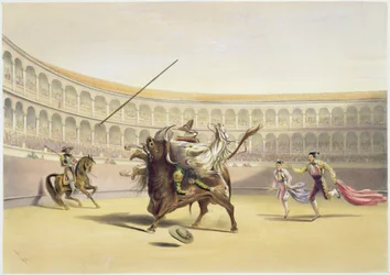 The Bull Tossing the Picador and Horse, 1865