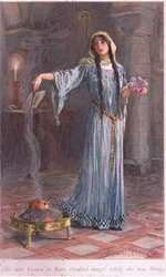 She was known to have studied magic while she was being brought up in the nunnery