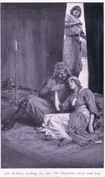 Sir Pelleas, Looking In, Saw Sir Gawaine Stoop and Kiss the Lady Ettard