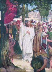 Zacchaeus, from The Bible Picture Book published by Thomas Nelson, c.1950