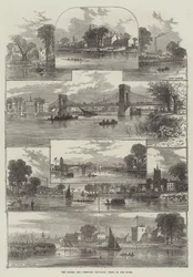 The Oxford and Cambridge Boat-Race, Views on the River