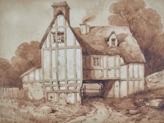 Old Houses at Penshurst, Kent