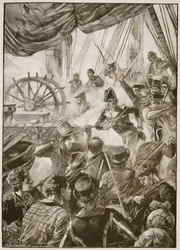 About Thirty of the Crew Made a Small Show of Resistance, Illustration from 