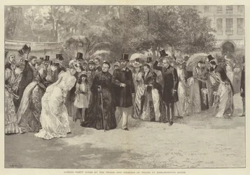 Garden Party given by the Prince and Princess of Wales at Marlborough House