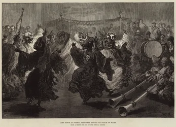 Lama Dance at Jummoo, Performed Before the Prince of Wales