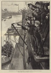 Presentation of a Life-Boat by the Cadets of the Thames Nautical College Ship, Worcester, Three Cheers for the Life-Boat!