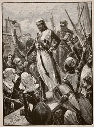 Reception of Richard on His Return from the Continent, Illustration from 