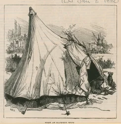 Sketches of Gipsy Life; Tent at Hackney Wick