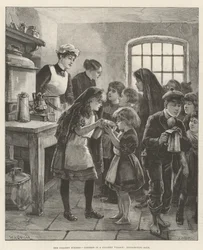 The Colliery Strikes, Distress in a Colliery Village, Distributing Soup